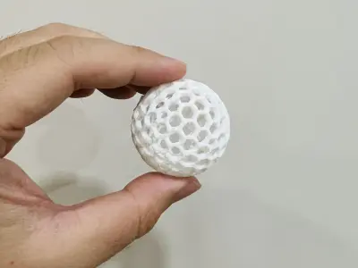AIRLESS TABLE TENNIS BALL - PING PONG - STL - 3MF WITH SUPPORT 3D print model