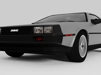 DeLorean DMC-12 V8 3D model