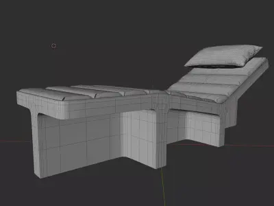 Shadow Chaise Lounge Chair 3D model