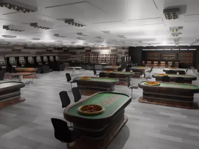 Casino Interior Low-poly 3D model