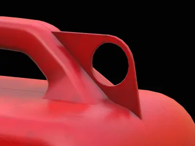 Gas Canister Low-poly 3D model