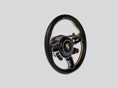 porsche steering wheel 3D model