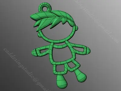pendant ak2 3D print model purchase
