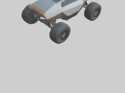 Futuristic Allterrain Vehicle model 3D model