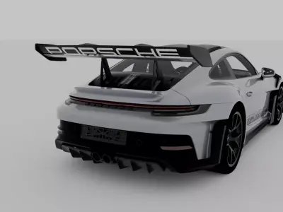 Porsche 911 GT3 RS 992 2023 Game and Cinematic Ready Realistic Low-poly 3D model
