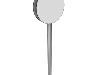 European Speed Limit Sign 1 3D model