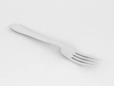 Fork and Spoon 3D model