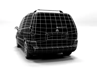 CITROEN C8 LOWPOLY Low-poly 3D model