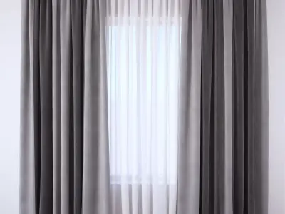 Set 111 Curtains 3D model