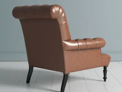 Leather Arm Chair 3D model