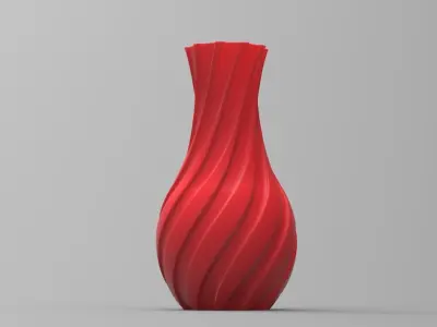Twist Bloom Vase Free 3D print model