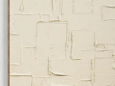 Plaster Two Photo Frame 336 Low-poly 3D model