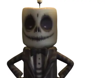 beetlejuicer Candle Low-poly 3D model