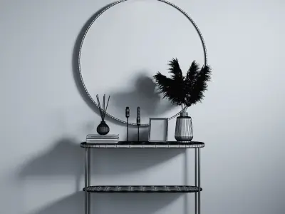 Decorative set in the hallway 3D model