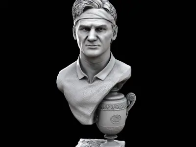 Federer and Nadal for 3D printing 3D Model Pack