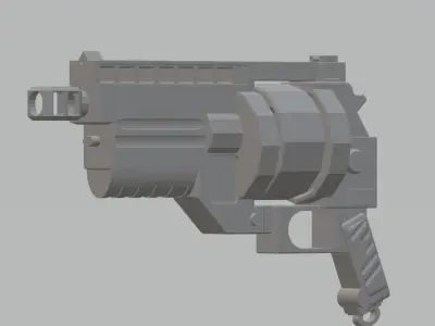 FHW Bolter Revolver Cosplay Blaster Free 3D print model