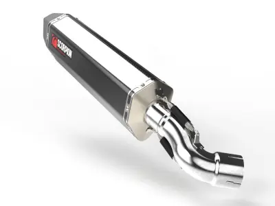 Scorpion Serket Parallel Motorcycle Exhaust 3D model