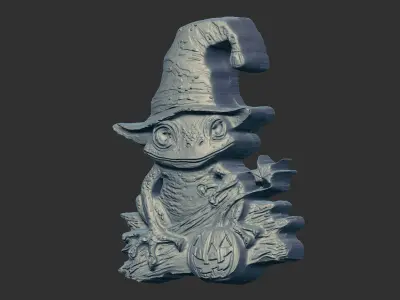 frog witch cnc  3D print model