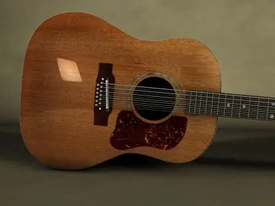 Washburn heritage 12 string Guitar 3D model