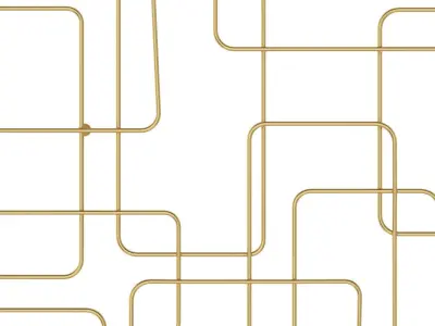 3D Squares Wall Decoration 3D model