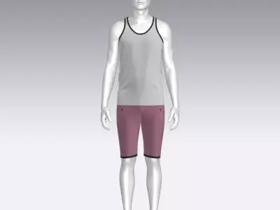 Sport Suit Low-poly 3D model