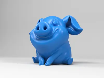 Funny pig 3D print model