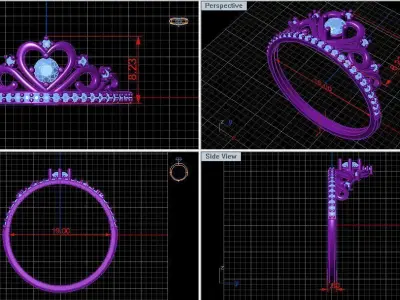 Ring crown  3D print model