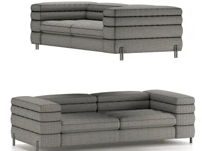 Arketipo Mayfair Sofa Low-poly 3D model