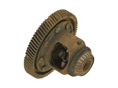 Rusty Gear Raw Scanned 3D model