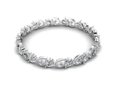 Diamond Jewelry Bangle Bracelet 3D print model