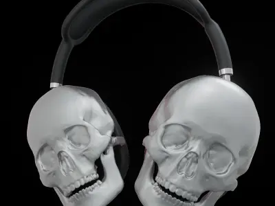 Halloween-style Attachments for Airpods Max 3D print model