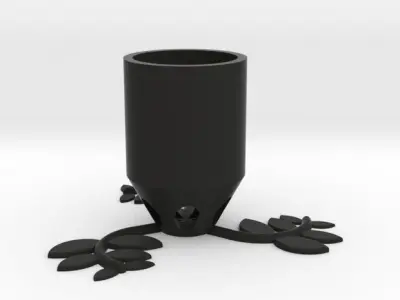 Small Plant Pot - long Free 3D print model