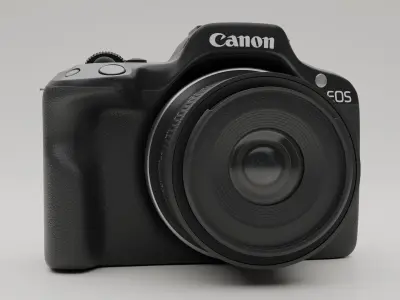 Cannon Camera Low-poly 3D model