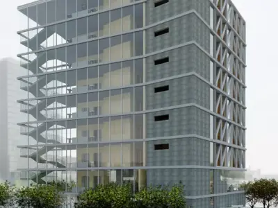 Revit 2 Stars Hotel 2018 3D model