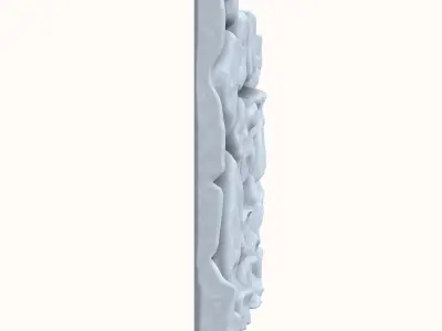 Uneven Dolomite Wall Geometry 3D model
