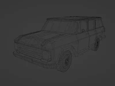 Chevrolet Veraneio Low-poly 3D model