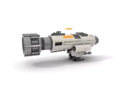 Futuristic Space Blaster model pack Low-poly 3D model