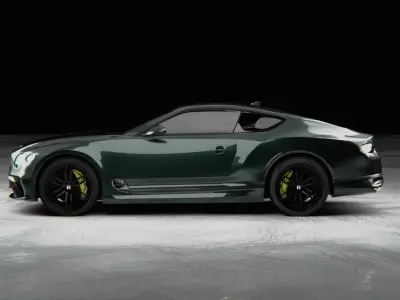 Bentley Continental Tuned low-poly 3D model Low-poly 3D model