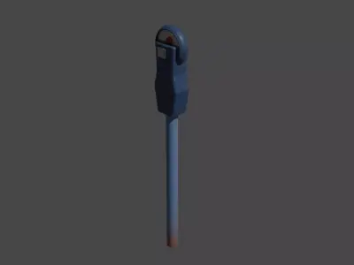 Parkmeter pencil Free 3D model