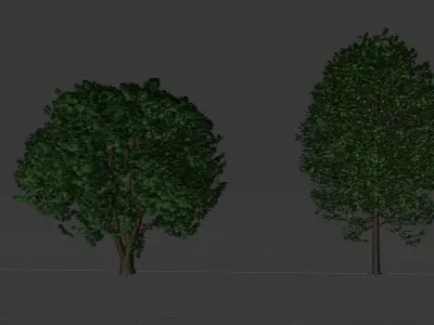 Free Tree pack Free low-poly 3D model