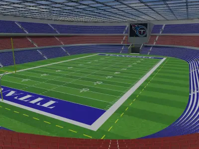Tennessee Titans - American Football Stadium Low-poly 3D model