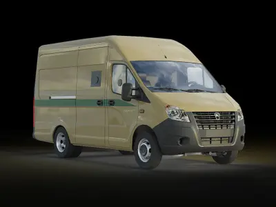 GAZelle Next Low-poly 3D model