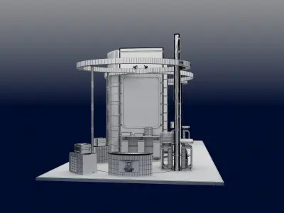 Booth Exhibition Stand a591a  3D model