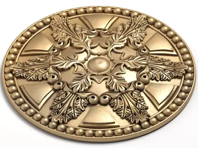 Round rosette 10 3D model