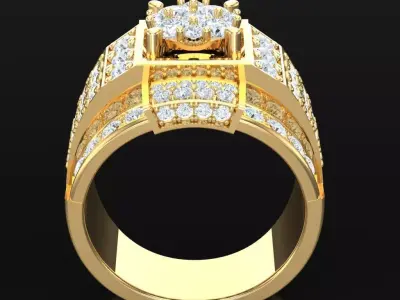 Luxury Men Rings Designs 5MR025 3D print model