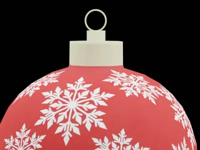 Christmas Ball Low-poly 3D model