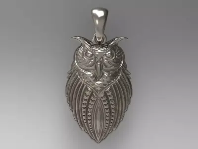 Owl pendant N - 226 3D print model