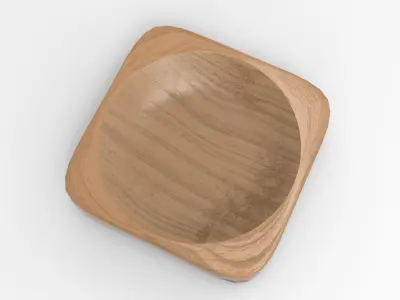Mann Bowl Low-poly 3D model