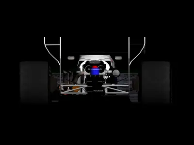 3d model toleman senna tg184 f1 1984 3D model