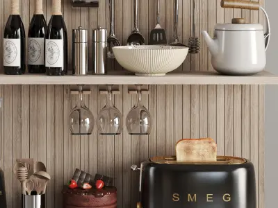 kitchen accessories N060 3D model